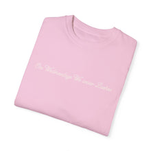 Load image into Gallery viewer, (Pink) “On Wednesdays We wear Lashes” Comfort T-shirt
