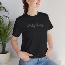 Load image into Gallery viewer, (Black) “Pretty Energy” Jersey Tee
