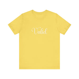 (White) “Valid” Jersey Tee