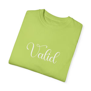 (White) “Valid” Comfort T-shirt