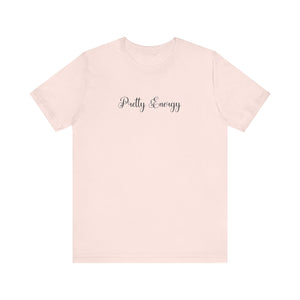 (Black) “Pretty Energy” Jersey Tee