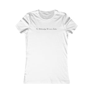 “On Wednesdays We wear Lashes” Feminine Tee