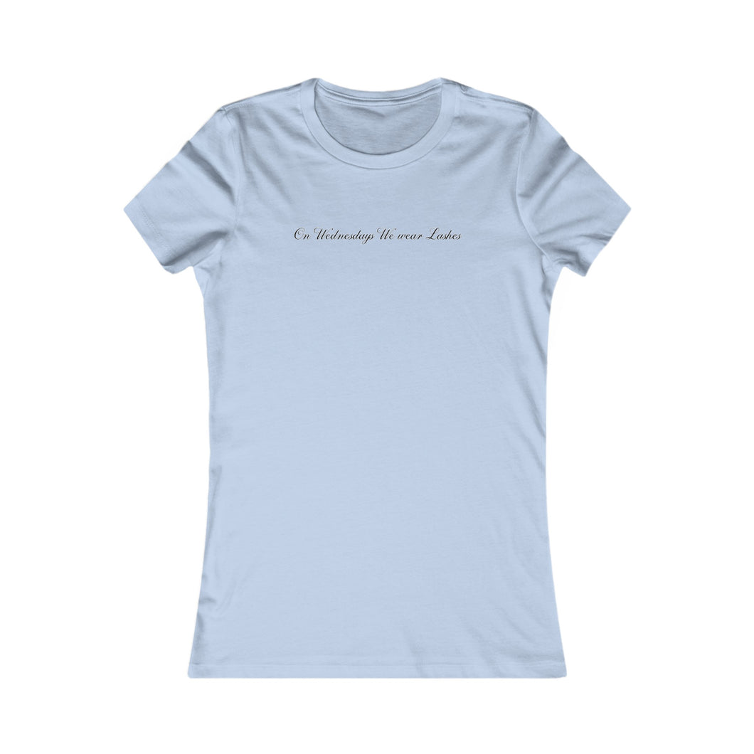 “On Wednesdays We wear Lashes” Feminine Tee