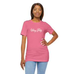 (Pink) “Vibing Pretty” Jersey Tee