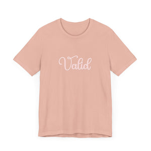 (Pink) “Valid” Jersey Tee