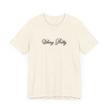 Load image into Gallery viewer, (Black) “Vibing Pretty” Jersey Tee
