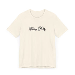 (Black) “Vibing Pretty” Jersey Tee