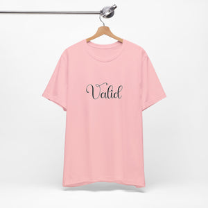 (Black) “Valid” Jersey Tee