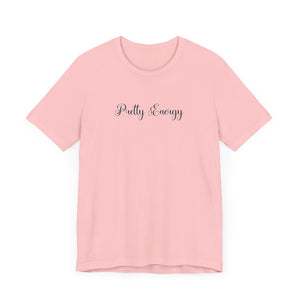 (Black) “Pretty Energy” Jersey Tee