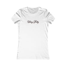 Load image into Gallery viewer, (Black) “Vibing Pretty” Feminine Tee
