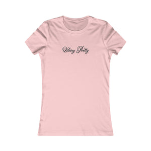 (Black) “Vibing Pretty” Feminine Tee