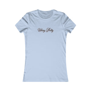 (Black) “Vibing Pretty” Feminine Tee