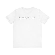 Load image into Gallery viewer, “On Wednesdays We wear Lashes” Jersey Tee
