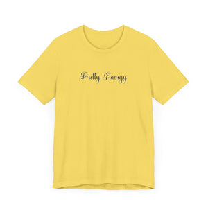 (Black) “Pretty Energy” Jersey Tee