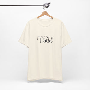 (Black) “Valid” Jersey Tee