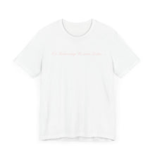 Load image into Gallery viewer, (Pink) “On Wednesdays We wear Lashes” Jersey Tee
