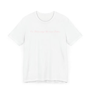 (Pink) “On Wednesdays We wear Lashes” Jersey Tee