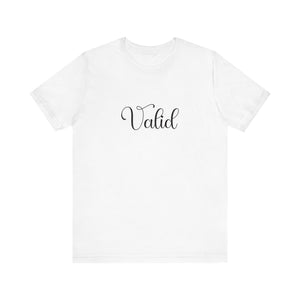 (Black) “Valid” Jersey Tee