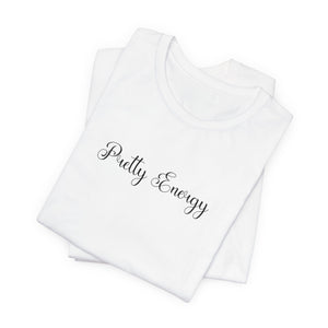 (Black) “Pretty Energy” Jersey Tee