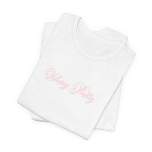 (Pink) “Vibing Pretty” Jersey Tee