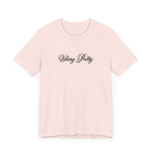 Load image into Gallery viewer, (Black) “Vibing Pretty” Jersey Tee
