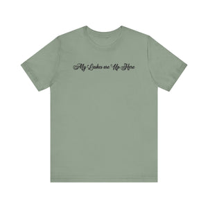 “My Lashes are Up Here” Jersey Tee