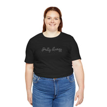 Load image into Gallery viewer, (Black) “Pretty Energy” Jersey Tee
