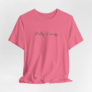 (Black) “Pretty Energy” Jersey Tee