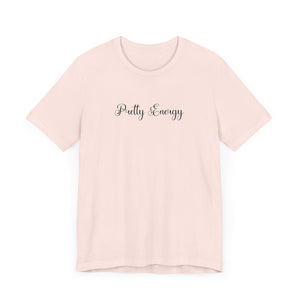 (Black) “Pretty Energy” Jersey Tee