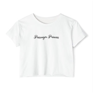 (Black) “Passenger Princess” Crop Top