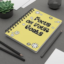 Load image into Gallery viewer, “Focus on Your Goals” Spiral Bound Journal
