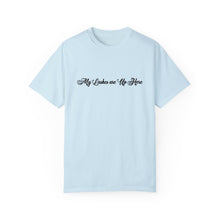 Load image into Gallery viewer, “My Lashes are Up Here” Comfort T-shirt
