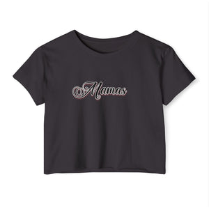 (Black) “Mamas” Crop Top