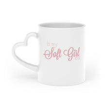 Load image into Gallery viewer, “In my Soft Girl era” Heart-Shaped Mug
