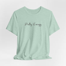 Load image into Gallery viewer, (Black) “Pretty Energy” Jersey Tee
