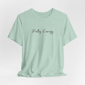 (Black) “Pretty Energy” Jersey Tee