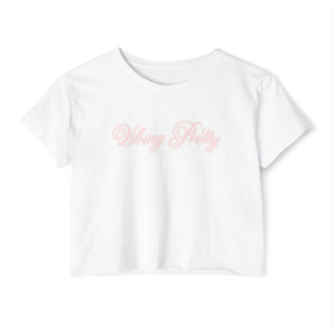 (Pink) “Vibing Pretty” Crop Top