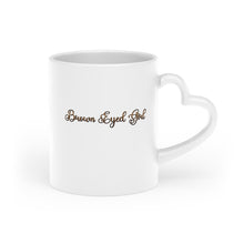 Load image into Gallery viewer, “Brown Eyed Girl” Heart-Shaped Mug
