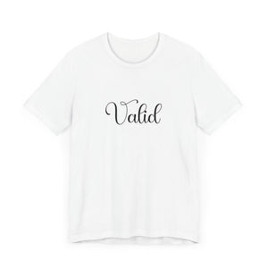 (Black) “Valid” Jersey Tee