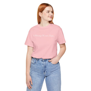 (Pink) “On Wednesdays We wear Lashes” Jersey Tee