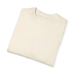 (White) “Valid” Comfort T-shirt