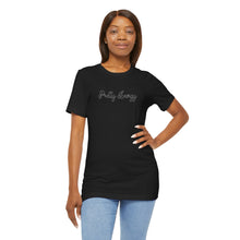 Load image into Gallery viewer, (Black) “Pretty Energy” Jersey Tee
