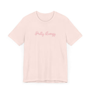 (Pink) “Pretty Energy” Jersey Tee