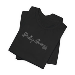 (Black) “Pretty Energy” Jersey Tee