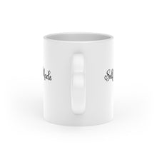 Load image into Gallery viewer, &quot;Self made&quot; (black) Heart-Shaped Mug
