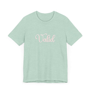 (Pink) “Valid” Jersey Tee