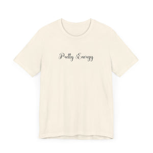 (Black) “Pretty Energy” Jersey Tee