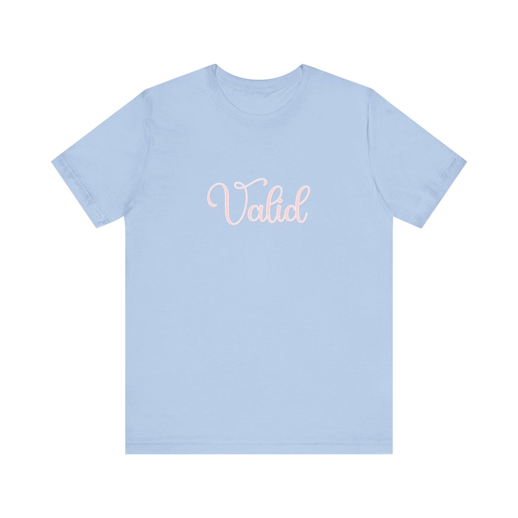 (Pink) “Valid” Jersey Tee