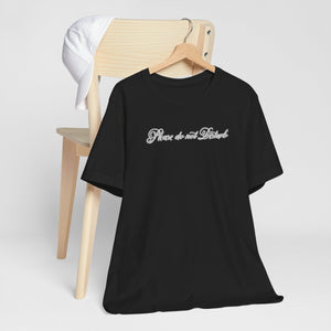 (White) “Please Do Not Disturb” Jersey Tee