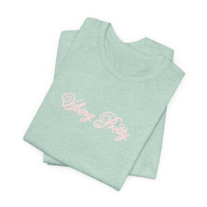 (Pink) “Vibing Pretty” Jersey Tee